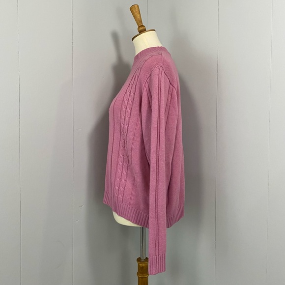 Vintage 90s Mauve Pink Habrand! Crewneck Sweater - Picture 3 of 10